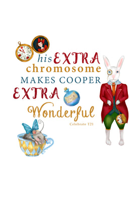 Personalised Prints - Wonderful Alice Rabbit