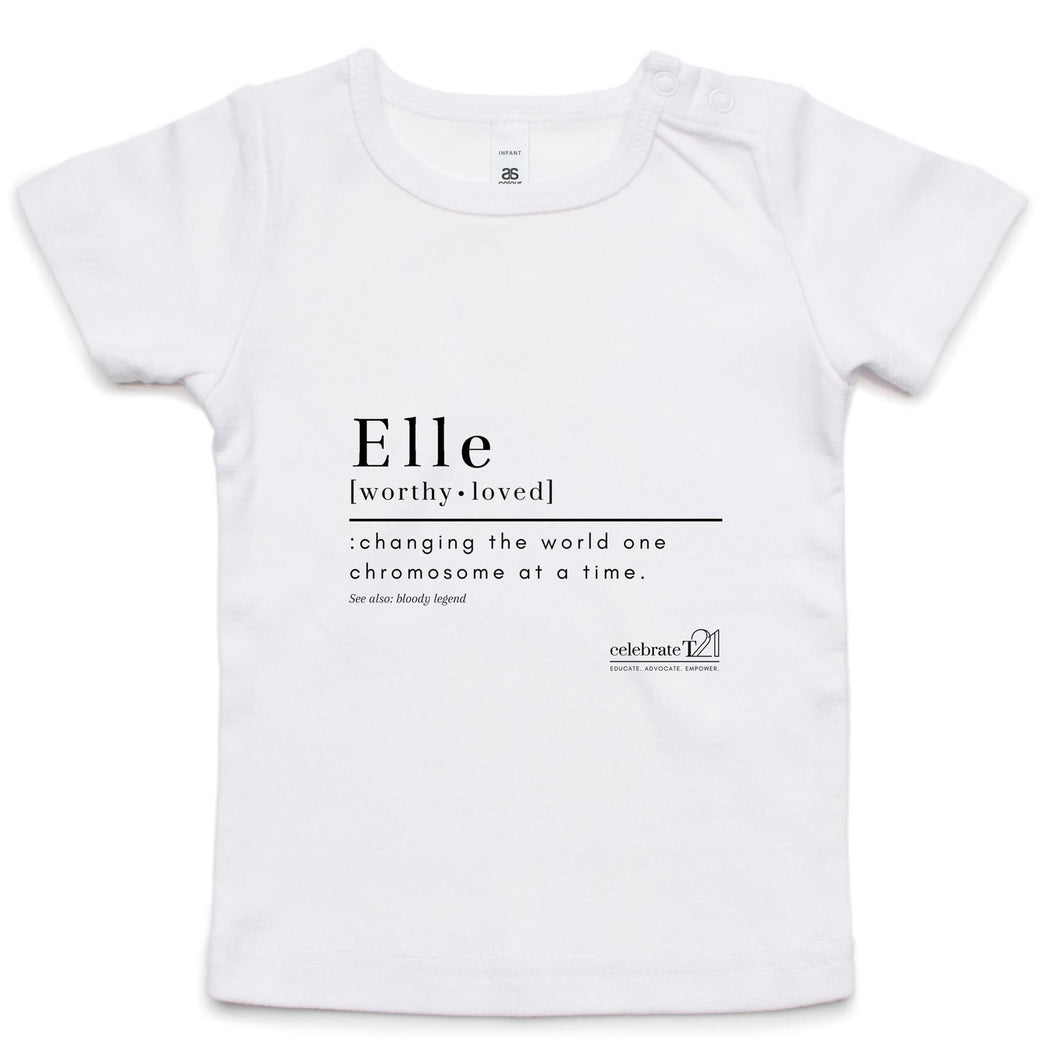 CUSTOM ORDER FOR  Elle - AS Colour - Infant Wee Tee