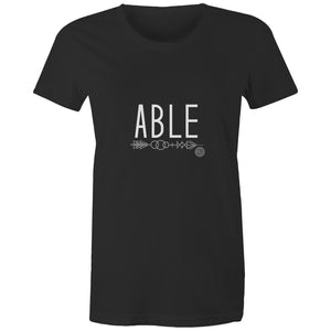 ABLE Word Collection - AS Colour - Women's Maple Tee