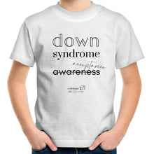 Load image into Gallery viewer, Down Syndrome Acceptance BOOK RELEASE TEE - AS Colour Kids Youth Crew T-Shirt