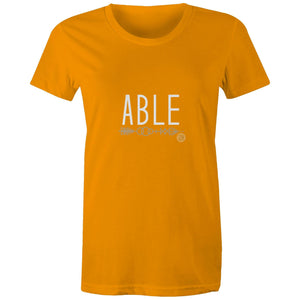 ABLE Word Collection - AS Colour - Women's Maple Tee