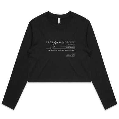 It’s Your Story…  BOOK RELEASE TEE 2021  AS Colour - Women's Long Sleeve Crop Tee