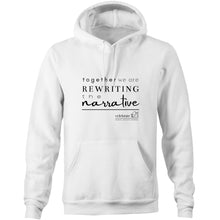 Load image into Gallery viewer, Rewriting The Narrative  BOOK RELEASE TEE 2021  AS Colour Stencil - Pocket Hoodie Sweatshirt