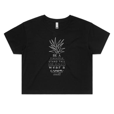 Pineapple Crown - AS Colour - Women's Crop Tee