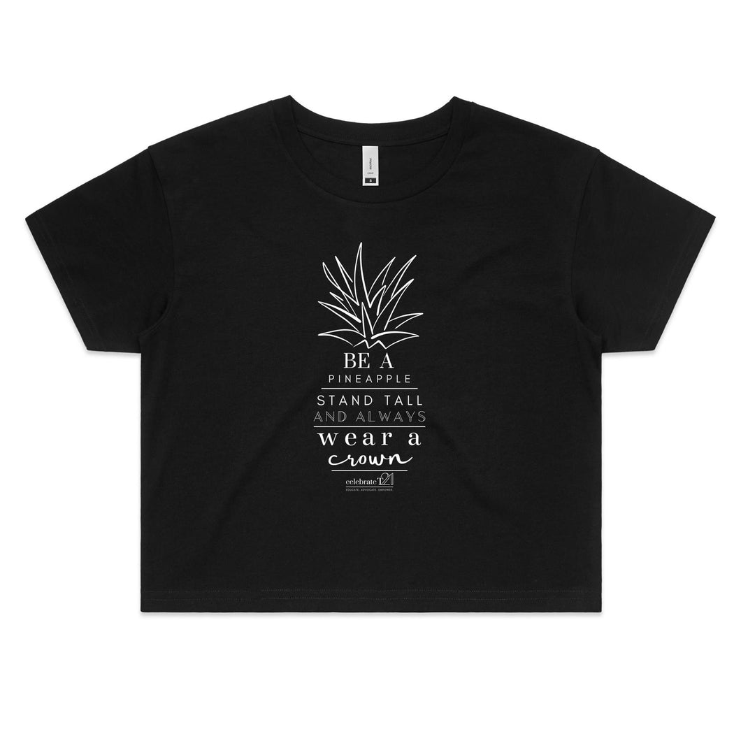 Pineapple Crown - AS Colour - Women's Crop Tee