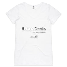 Load image into Gallery viewer, Human Needs - AS Colour Bevel - Womens V-Neck T-Shirt