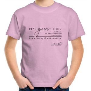 It’s Your Story…  BOOK RELEASE TEE 2021  AS Colour Kids Youth Crew T-Shirt