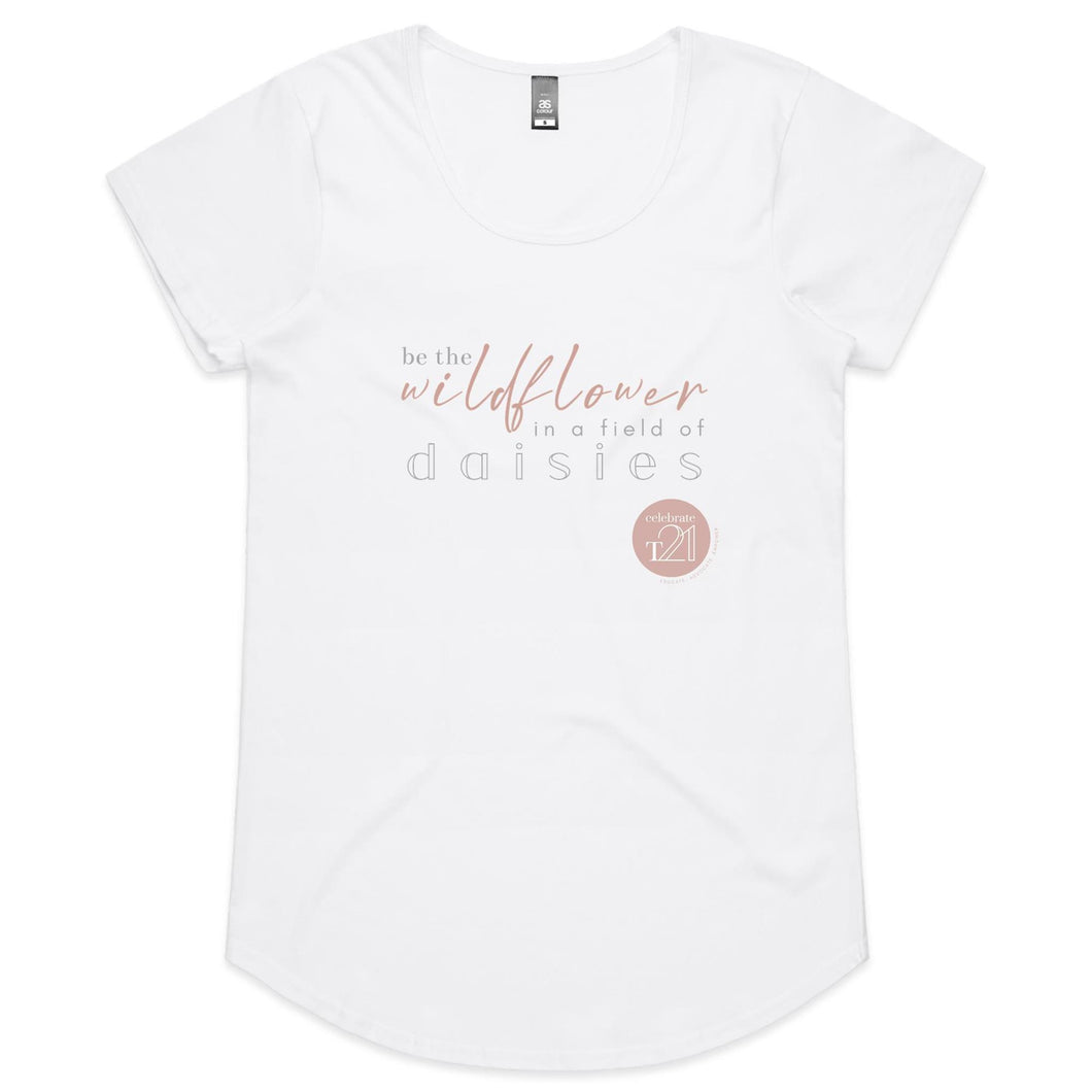 Be A Wild Flower - Alexis Schnitger Design - AS Colour Mali - Womens Scoop Neck T-Shirt