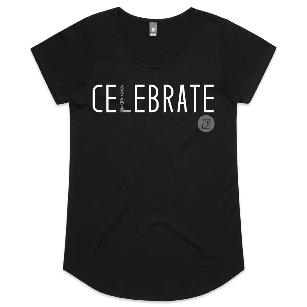 CELEBRATE Word Collection – AS Colour Mali - Womens Scoop Neck T-Shirt