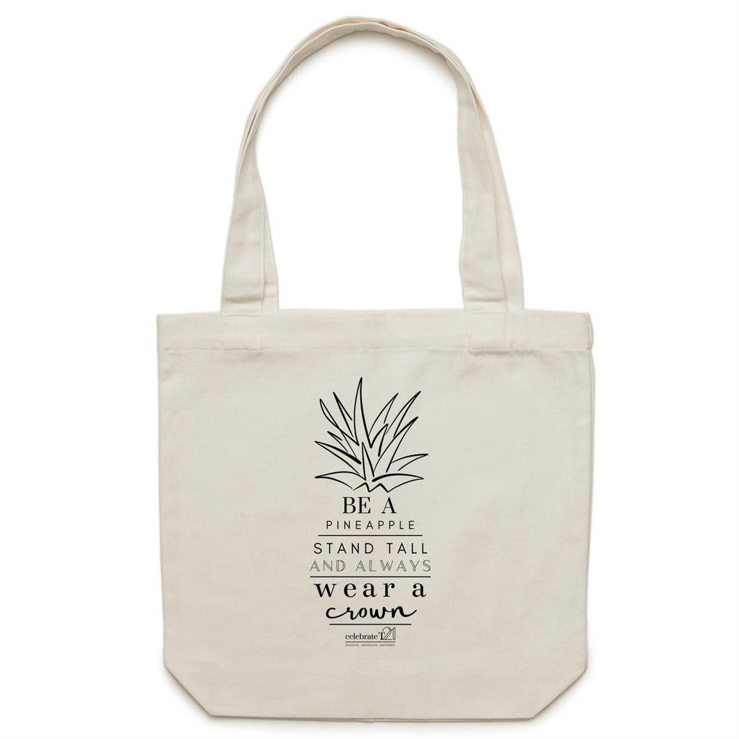 Pineapple Crown - AS Colour - Carrie - Canvas Tote Bag