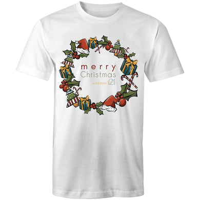 Christmas - ‘Celebrate T21 Christmas Wreath’ Sportage Surf - Mens T-Shirt