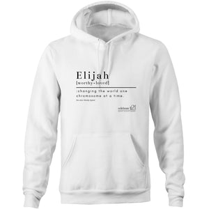 CUSTOM ORDER FOR Elijah -AS Colour Stencil - Pocket Hoodie Sweatshirt