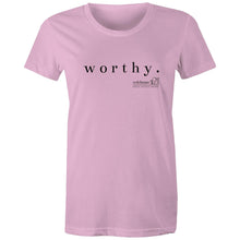 Load image into Gallery viewer, Worthy OCT21 - AS Colour - Women's Maple Tee