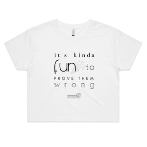 It’s Kinda Fun OCT21 - AS Colour - Women's Crop Tee