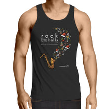 Load image into Gallery viewer, Rock The Halls - 2 designs AS Colour Lowdown - Mens Singlet Top