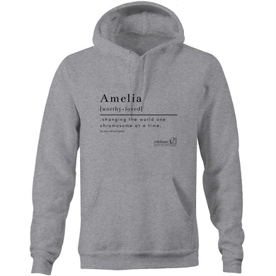 Amelia CUSTOM Worthy - AS Colour Stencil - Pocket Hoodie Sweatshirt