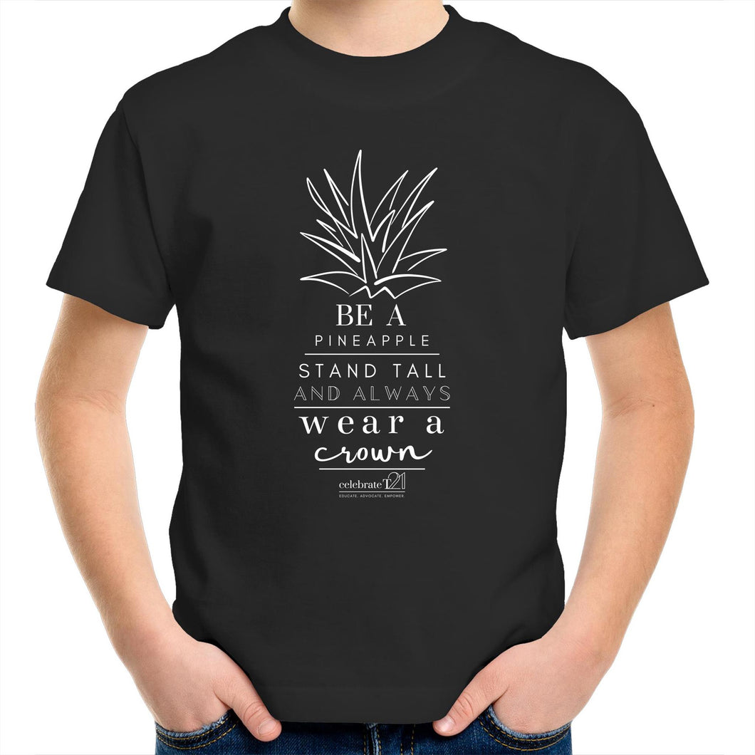 Pineapple Crown - AS Colour Kids Youth Crew T-Shirt