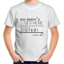 Load image into Gallery viewer, &#39;My Sister’ in Black or White - AS Colour Kids Youth Crew T-Shirt