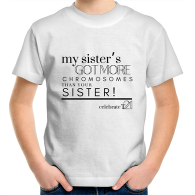 'My Sister’ in Black or White - AS Colour Kids Youth Crew T-Shirt