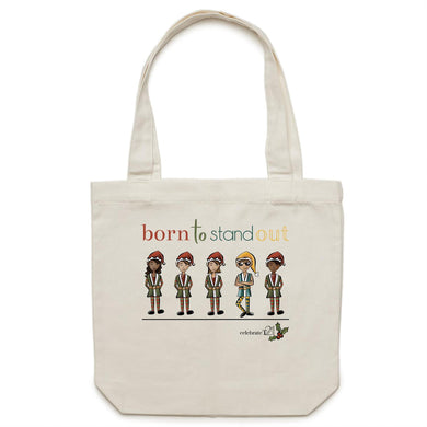 Christmas - ‘Born To Stand Out’ – Boy AS Colour - Carrie - Canvas Tote Bag