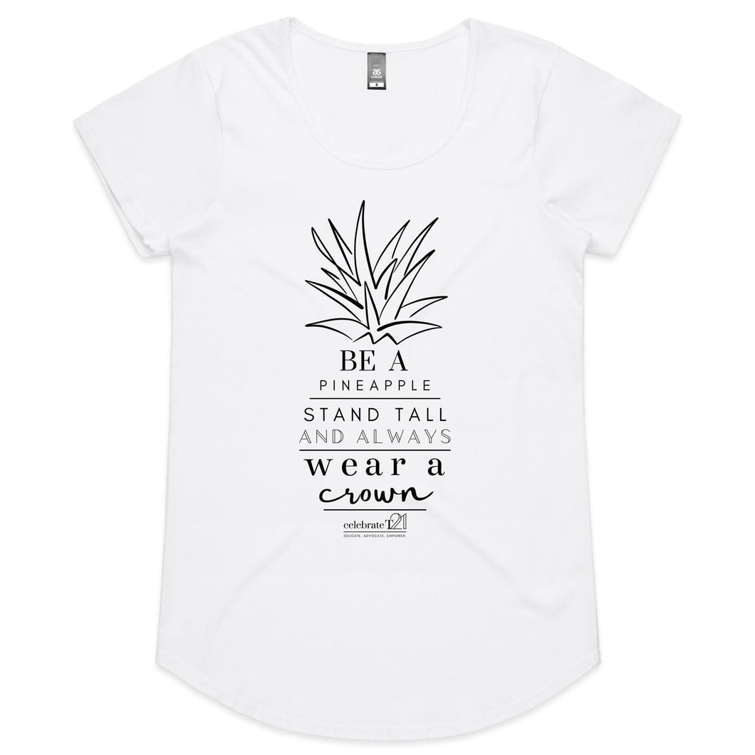 Pineapple Crown - AS Colour Mali - Womens Scoop Neck T-Shirt