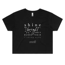 Load image into Gallery viewer, Shine *Explicit OCT21 – AS Colour - Women&#39;s Crop Tee