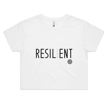 Load image into Gallery viewer, RESILIENT Word Collection – AS Colour - Women&#39;s Crop Tee