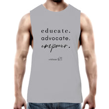 Load image into Gallery viewer, Educate Advocate Empower OCT21 -  AS Colour Barnard - Mens Tank Top Tee