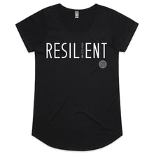 Load image into Gallery viewer, RESILIENT Word Collection – AS Colour Mali - Womens Scoop Neck T-Shirt