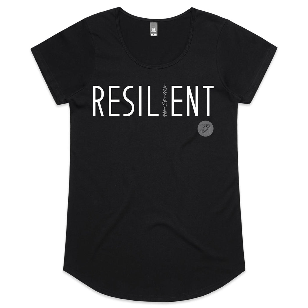 RESILIENT Word Collection – AS Colour Mali - Womens Scoop Neck T-Shirt