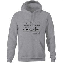 Load image into Gallery viewer, Rewriting The Narrative  BOOK RELEASE TEE 2021  AS Colour Stencil - Pocket Hoodie Sweatshirt