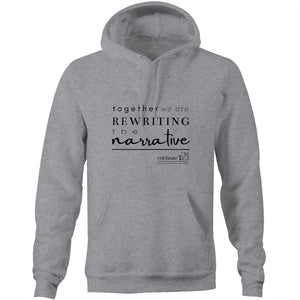 Rewriting The Narrative  BOOK RELEASE TEE 2021  AS Colour Stencil - Pocket Hoodie Sweatshirt