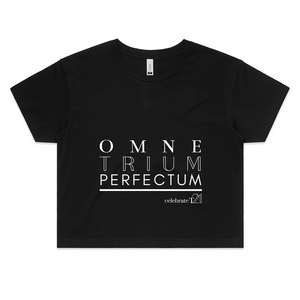 ‘OTP’ in Black or White - AS Colour - Womens Crop Tee