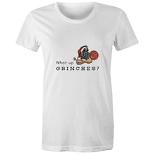 Load image into Gallery viewer, What Up Grinches? Alexis Schnitger Design 2022 - AS Colour - Women&#39;s Maple Tee