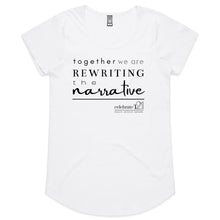 Load image into Gallery viewer, Rewriting The Narrative  BOOK RELEASE TEE 2021  AS Colour Mali - Womens Scoop Neck T-Shirt