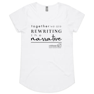 Rewriting The Narrative  BOOK RELEASE TEE 2021  AS Colour Mali - Womens Scoop Neck T-Shirt