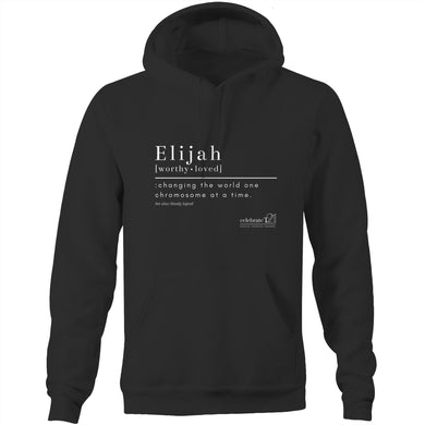 CUSTOM ORDER FOR Elijah -AS Colour Stencil - Pocket Hoodie Sweatshirt