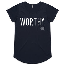 Load image into Gallery viewer, WORTHY Word Collection – AS Colour Mali - Womens Scoop Neck T-Shirt