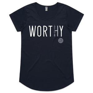WORTHY Word Collection – AS Colour Mali - Womens Scoop Neck T-Shirt