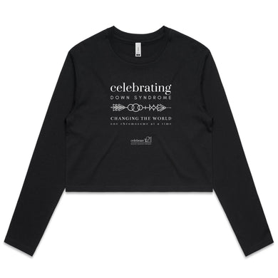 Celebrating DS ARROW Black only - AS Colour - Women's Long Sleeve Crop Tee