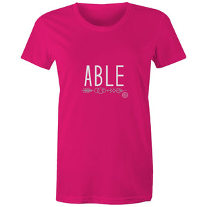 ABLE Word Collection - AS Colour - Women's Maple Tee
