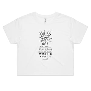 Pineapple Crown - AS Colour - Women's Crop Tee