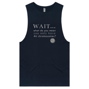 Wait... What do you mean you only have 47 chromosomes? - Alexis Schnitger Design - AS Colour Barnard - Mens Tank Top Tee