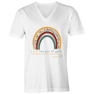 Rainbow Jewels - AS Colour Tarmac - Mens V-Neck Tee