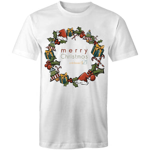 Christmas - ‘Celebrate T21 Christmas Wreath’ AS Colour Staple - Mens T-Shirt