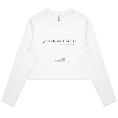 Hold My Beer OCT21 - AS Colour - Women's Long Sleeve Crop Tee