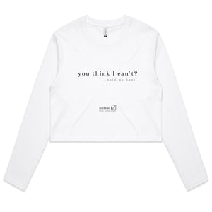 Hold My Beer OCT21 - AS Colour - Women's Long Sleeve Crop Tee