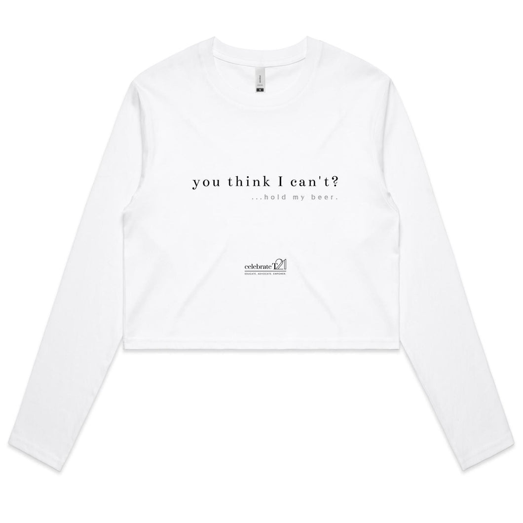 Hold My Beer OCT21 - AS Colour - Women's Long Sleeve Crop Tee