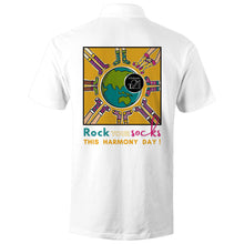 Load image into Gallery viewer, WDSD Harmony Day and Rock Your Socks - AS Colour Chad - S/S Polo Shirt