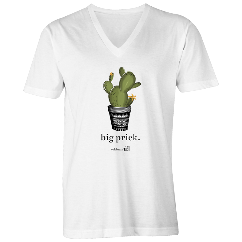 'Prickle Collection' Assorted Wording and Colours - AS Colour Tarmac - Mens V-Neck Tee